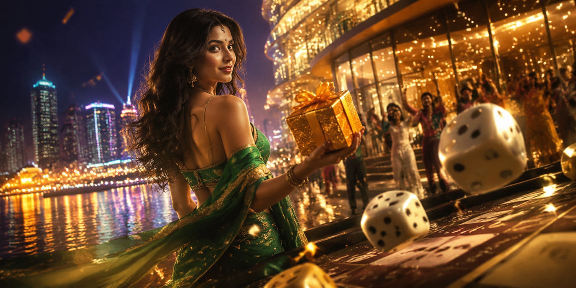 Dice game in Indian traditional attire setting